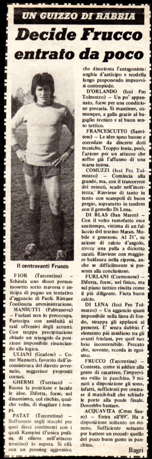 Di Blas giugno 1976 contro il Trentino  10